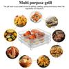 8" Air Fryer Rack for Air Fryer, Stainless Steel Three-Layer Air Flow Rack with Rus-tproof Oil Brush Food Clip,Air Fryer Accessories Fit All 5.8QT - 6QT Air Fryer(Silver) view 4