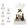funsky Basket For Gifts Empty, 5 Pk White Empty Gift Baskets To Fill, Sturdy Cardboard Tray With Handles, Large Gift Baskets Empty Bulk For Beautiful Gifts, Christmas, Easter, Bridesmaid, Wedding view 1