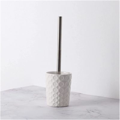 Toilet Brush and Holder Toilet Brush Toilet Brush And Bracket Set Stainless Steel Handle Replaceable Brush Head for Bathroom Storage And Organization Red White Deep Cleaning Every Corner ( Color : A )