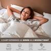 baisihan Premium Goose Down Pillows Queen Size - 700+ Fill Power, Down Pillow for Stomach Sleeper, 100% Cotton 500 TC Cover Down Pillow Queen Size Plush Pillow 1 Pack 20"x30" view 3
