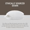 baisihan Premium Goose Down Pillows Queen Size - 700+ Fill Power, Down Pillow for Stomach Sleeper, 100% Cotton 500 TC Cover Down Pillow Queen Size Plush Pillow 1 Pack 20"x30" view 4