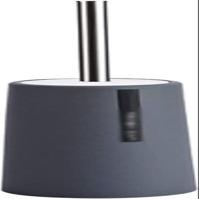 Toilet Brush and Holder Toilet Brush with Base and Cover Stainless Steel Handle Bristles Thick Round Brush Head Bathroom Cleaning Brush Toilet Brush Set Deep Cleaning Every Corner ( Color : Grey )