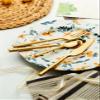 48 Piece Hammered Silverware Set for 12 Include Spoons Forks Knifes Teaspoons 18/10 Stainless Steel Flatware Sets Kitchen Wedding Restaurant Cutlery Utensil Delicate Durable Silverware view 4