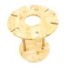 Cabilock 6holes Nature Solid Wooden Wine Glass Holder European Style Drying Rack for Stemware Easy to Assemble and Clean Upside down Goblet Display Stand view 1