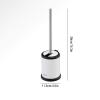 YQBUER Toilet Brush and Holder Toilet Brush Set 360 Degree Cleaning Household Bathroom Stainless Steel Durable Creative Toilet Toilet Cleaning Brush Toilet Brush Deep Cleaning Every Corner view 3