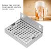 Beer Drip Tray, Stainless Steel Wall Mount Kegerator Beer Tower Drip Pan Surface Drip Tray for Homebrew Kegging Club Bar Cafe view 4