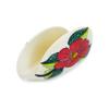 Polmedia Polish Pottery Napkin Holder UNIKAT - Poinsettia Paradise Pattern Handmade in Boleslawiec Poland + Certificate of Authenticity view 1