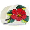 Polmedia Polish Pottery Napkin Holder UNIKAT - Poinsettia Paradise Pattern Handmade in Boleslawiec Poland + Certificate of Authenticity view 2
