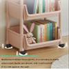 Multifunctional Rolling Cart with Hooks, Kitchen/Under Desk Storage Trolley, Rolling Utility Cart for Bathroom Dorm, Adjustable Storage Shelves for Narrow Spaces (Size : A) view 4