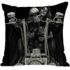 ailishabroy Halloween Skull Pillow Covers One Sided, Home Decor Cotton Linen Sofa Throw Pillow Case Cushion Cover 18" x 18" view 1