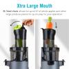 Shine SJX-1 Easy Cold Press Juicer with XL Feed Chute and Compact Body, Gray view 4