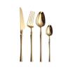 Gold Silverware Set 18/10 Stainless Steel Flatware Set 24 Piece Cutlery Set for Wedding Hotel Restaurant Service for 6 Include Forks Spoons Knifes Teaspoons Delicate Durable Silverware Tableware view 1