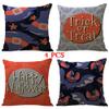 ailishabroy Halloween Skull Pillow Covers, Home Decor Cotton Linen Sofa Throw Pillow Case Cushion Cover 18" x 18" Set for 4PCS view 1