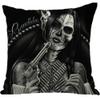 ailishabroy Halloween Skull Pillow Covers One Sided, Home Decor Cotton Linen Sofa Throw Pillow Case Cushion Cover 18" x 18" view 1