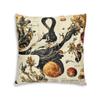 4th House in Virgo Tufted Floor Pillow, Square 26"  26" view 3