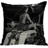 ailishabroy Halloween Skull Pillow Covers One Sided, Home Decor Cotton Linen Sofa Throw Pillow Case Cushion Cover 18" x 18" view 1
