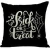 ailishabroy Halloween Skull Pillow Covers One Sided, Home Decor Cotton Linen Sofa Throw Pillow Case Cushion Cover 18" x 18" view 1
