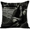 ailishabroy Halloween Skull Pillow Covers One Sided, Home Decor Cotton Linen Sofa Throw Pillow Case Cushion Cover 18" x 18" view 1