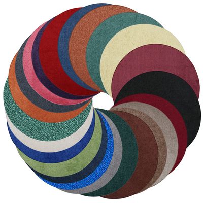 Furnish my Place Modern Plush Solid Assorted Color Rug - Pets and Kids Friendly Rug, Indoor/Outdoor Mat, Area Rugs Great for Kids, Pets, Wedding, Living Room, Made in USA, 2' Hexagon - Set of 10