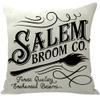 ailishabroy Halloween Skull Pillow Covers One Sided, Home Decor Cotton Linen Sofa Throw Pillow Case Cushion Cover 18" x 18" view 1