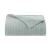 Aston & Arden Chenille Throw Blanket - 100% Ringspun Cotton All Season, Luxury Hotel Quality, Soft on Skin, Breathable, Heavyweight 400 GSM for Bed, Sofa, and Chair, Queen, Pistachio Green view 1
