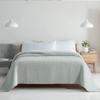 Aston & Arden Chenille Throw Blanket - 100% Ringspun Cotton All Season, Luxury Hotel Quality, Soft on Skin, Breathable, Heavyweight 400 GSM for Bed, Sofa, and Chair, Queen, Pistachio Green view 3