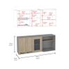 Tuhome Furniture ILUCOBRES Hasselt Wall Cabinet view 3