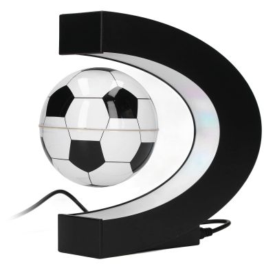 Magnetic Levitation Floating Ball with C Shape Base and LED Lights Great Fathers Boyfriend Birthday Desk Decoration(#1)