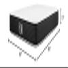 Brooklyn Bedding Plank Firm 10" Queen Mattress |Ultra Firm Technology |Cooling Top view 2