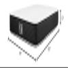 Brooklyn Bedding Plank Firm 10" King Mattress |Ultra Firm Technology |Cooling Top view 2