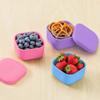 OmieBox Silicone Leakproof Snack Containers To Go, Food Storage Containers with Lid, School Lunch Bento Container - BPA Free, Airtight, Dishwasher and Freezer Safe, Oven Safe - 9.4 ounces (Blue) view 3