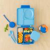 OmieBox Silicone Leakproof Snack Containers To Go, Food Storage Containers with Lid, School Lunch Bento Container - BPA Free, Airtight, Dishwasher and Freezer Safe, Oven Safe - 9.4 ounces (Blue) view 4