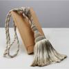 1Pc Tassel Curtain Tiebacks Home Decoration Handmade Curtain Holders Clips Hanging Balls Curtain Accessories Curtain Tie Backs,Beige,2pcs view 1