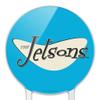 Acrylic The Jetsons Logo Cake Topper Party Decoration for Wedding Anniversary Birthday Graduation view 3