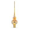 Diamonds on Rose Gold Glass Christmas Tree Topper 11 Inches view 2