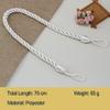 1PC Curtain Tiebacks Ropes Tie-Backs Handmade Curtain Holdbacks Clips Home Accessories Decorative,Gold,1pcs view 2