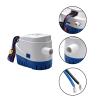 wrtgerht Mini Power Small Pump 12V/24V Automatic Bilge Water Pump for Submersible Auto Pump with Float Switch Sea Boat Marine Bait Tank Fish (Voltage : B 24V 1100GPH) view 4
