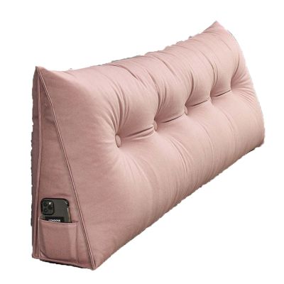 Bed Backrest Pillow Headboard 47820inch, Wedge Pillow for Bed Sleeping with Removable Cover, Triangular Reading Pillow Large for Adults Pregnant Women
