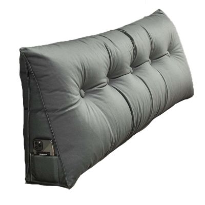 Bed Backrest Pillow Headboard 79820inch, Wedge Pillow for Bed Sleeping with Removable Cover, Triangular Reading Pillow Large for Adults Pregnant Women