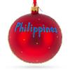 Cebu & Boracay, Philippines Glass Ball Christmas Ornament 4 Inches view 3
