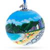 Copacabana, Rio de Janeiro, Brazil Glass Ball Christmas Ornament 4 Inches view 1