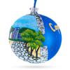 Copacabana, Rio de Janeiro, Brazil Glass Ball Christmas Ornament 4 Inches view 2