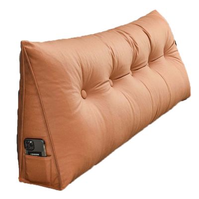 Bed Backrest Pillow Headboard 39820inch, Wedge Pillow for Bed Sleeping with Removable Cover, Triangular Reading Pillow Large for Adults Pregnant Women