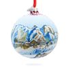 Courchevel Ski Resort, France Glass Ball Christmas Ornament 4 Inches view 1