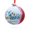 Courchevel Ski Resort, France Glass Ball Christmas Ornament 4 Inches view 3