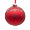 Courchevel Ski Resort, France Glass Ball Christmas Ornament 4 Inches view 4
