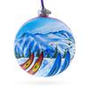 Park City Ski Resort, Utah, USA Glass Ball Christmas Ornament 4 Inches view 1