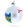Liberty State Park, Jersey City, New Jersey, USA Glass Ball Christmas Ornament 4 Inches view 3