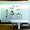Spa Salon & Massage Wall Decal 38"x32"  Removable PVC Sticker with Relax Quote  Elegant Wall Art for Massage Shop, Bathroom, Treatment Room, Beauty or Facial Spa Decor (JWH325-Decor Therapy) view 1