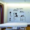 Spa Salon & Massage Wall Decal 38"x32"  Removable PVC Sticker with Relax Quote  Elegant Wall Art for Massage Shop, Bathroom, Treatment Room, Beauty or Facial Spa Decor (JWH325-Decor Therapy) view 4